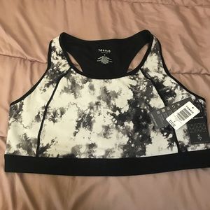 Torrid active sports bra - BLK/GRY TIEDYE Size 3